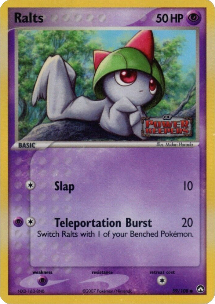 Ralts (59/108) (Stamped) [EX: Power Keepers] | Amazing Games TCG