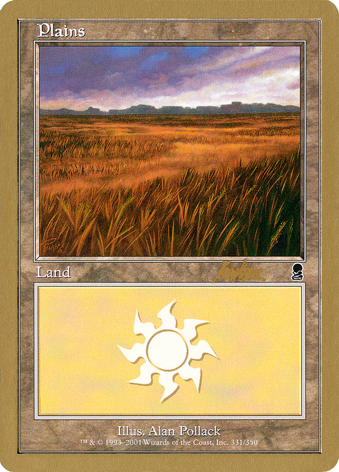 Plains (bk331a) (Brian Kibler) [World Championship Decks 2002] | Amazing Games TCG