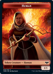 Insect // Human (010) Double-sided Token [Innistrad: Crimson Vow Tokens] | Amazing Games TCG