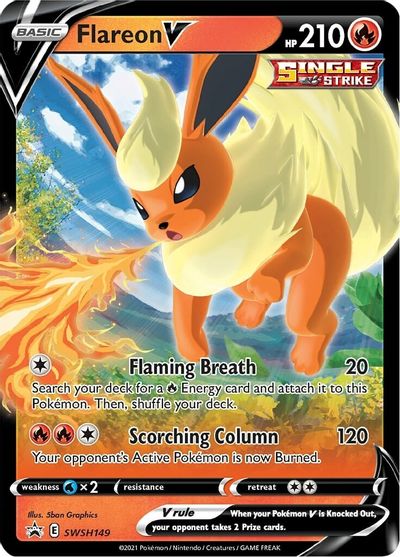 Flareon V (SWSH149) [Sword & Shield: Black Star Promos] | Amazing Games TCG