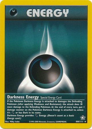 Darkness Energy (104/111) [Neo Genesis Unlimited] | Amazing Games TCG