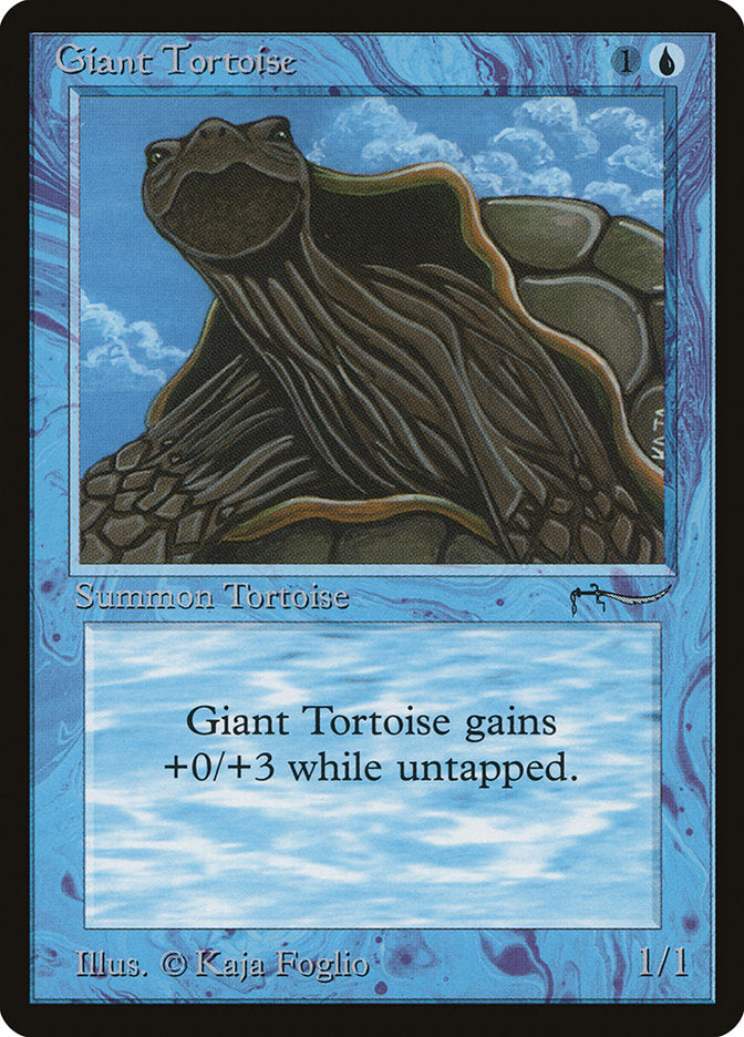 Giant Tortoise (Dark Mana Cost) [Arabian Nights] | Amazing Games TCG