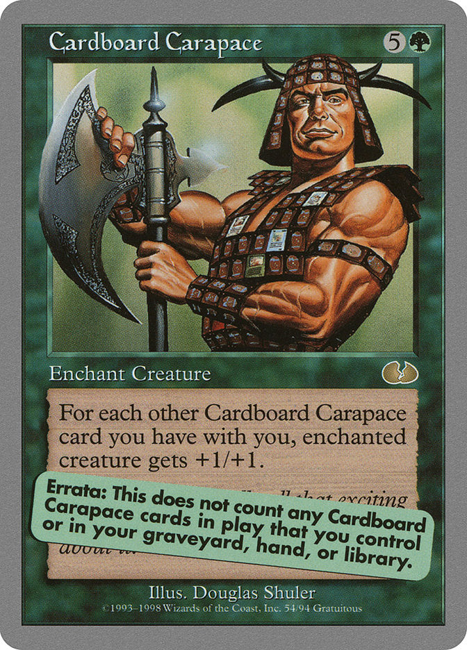 Cardboard Carapace [Unglued] | Amazing Games TCG