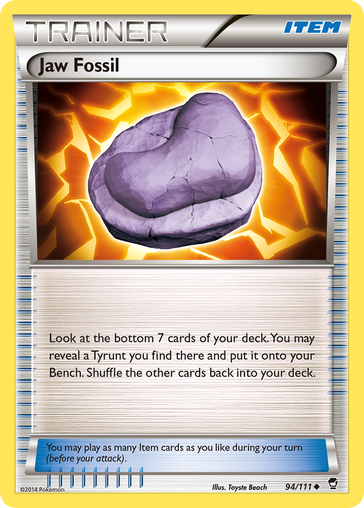 Jaw Fossil (94/111) [XY: Furious Fists] | Amazing Games TCG