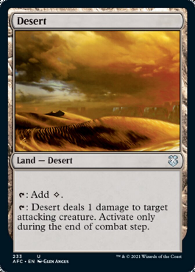 Desert [Dungeons & Dragons: Adventures in the Forgotten Realms Commander] | Amazing Games TCG