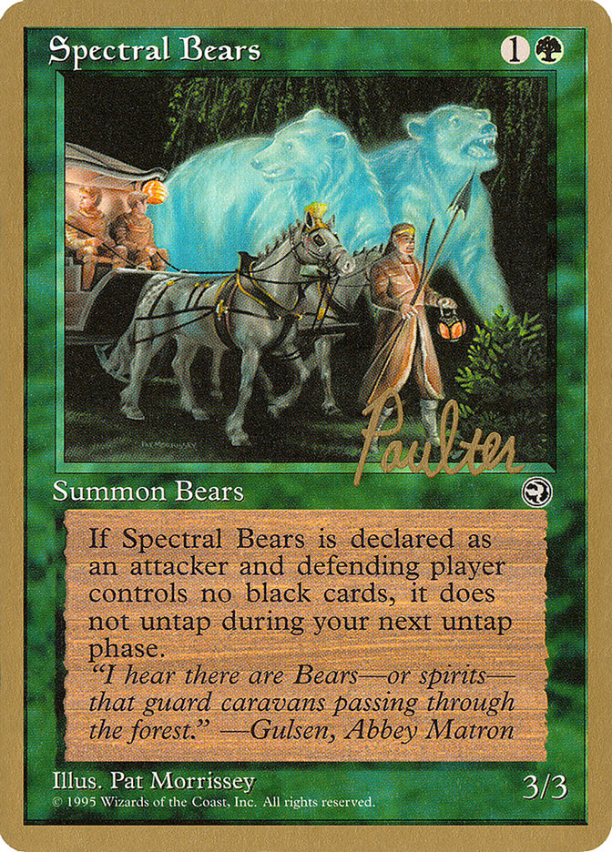 Spectral Bears (Preston Poulter) [Pro Tour Collector Set] | Amazing Games TCG