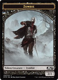 Zombie // Goblin Double-sided Token (Game Night) [Core Set 2019 Tokens] | Amazing Games TCG