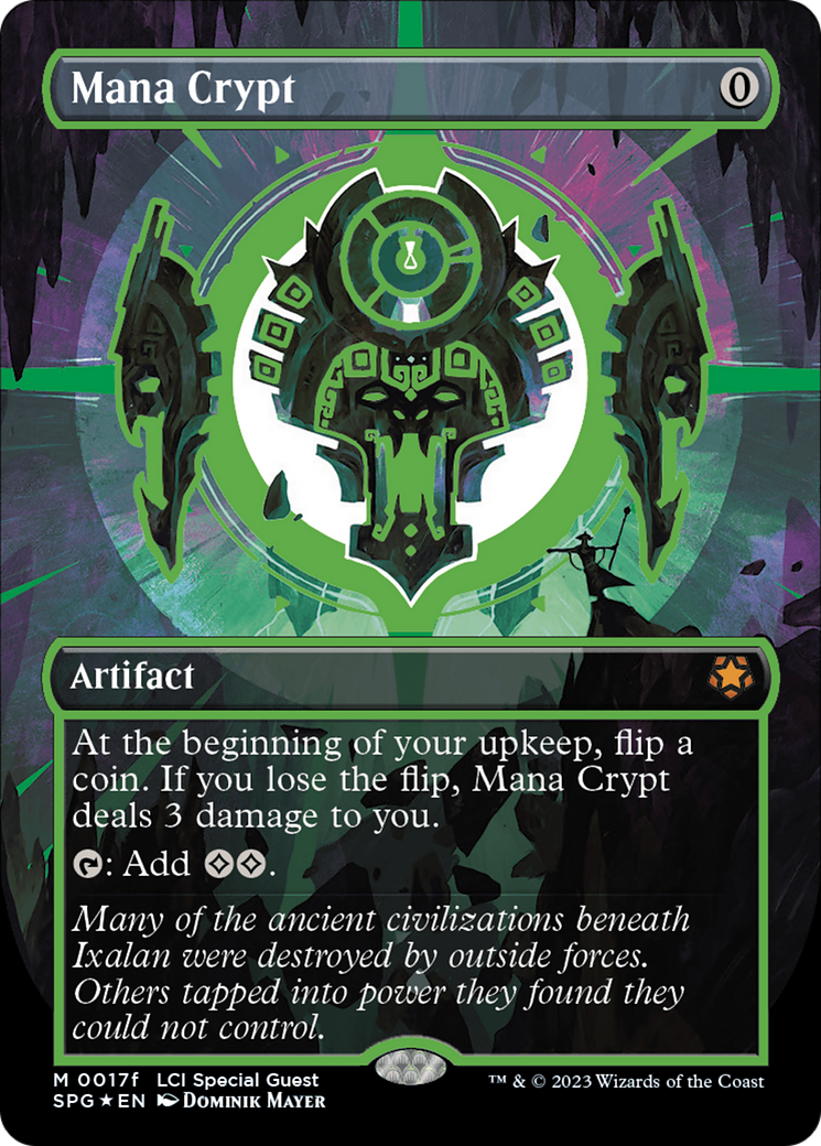 Mana Crypt (0017f) (Borderless) [The Lost Caverns of Ixalan Special Guests] | Amazing Games TCG