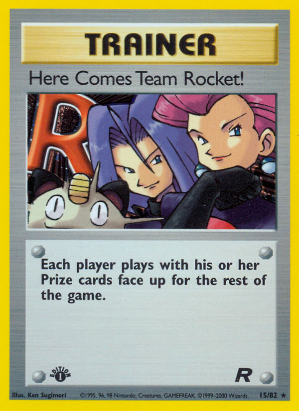 Here Comes Team Rocket! (15/82) [Team Rocket 1st Edition] | Amazing Games TCG