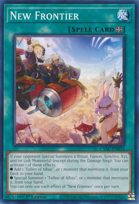 New Frontier [CYAC-EN054] Common | Amazing Games TCG