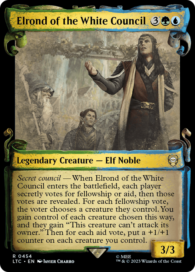 Elrond of the White Council [The Lord of the Rings: Tales of Middle-Earth Commander Showcase Scrolls] | Amazing Games TCG