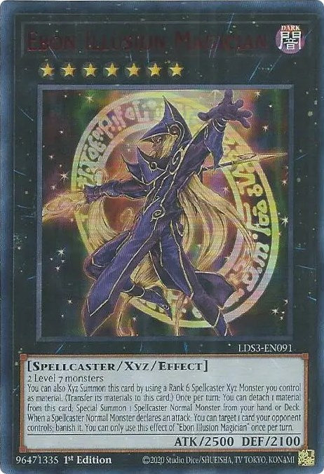 Ebon Illusion Magician (Red) [LDS3-EN091] Ultra Rare | Amazing Games TCG