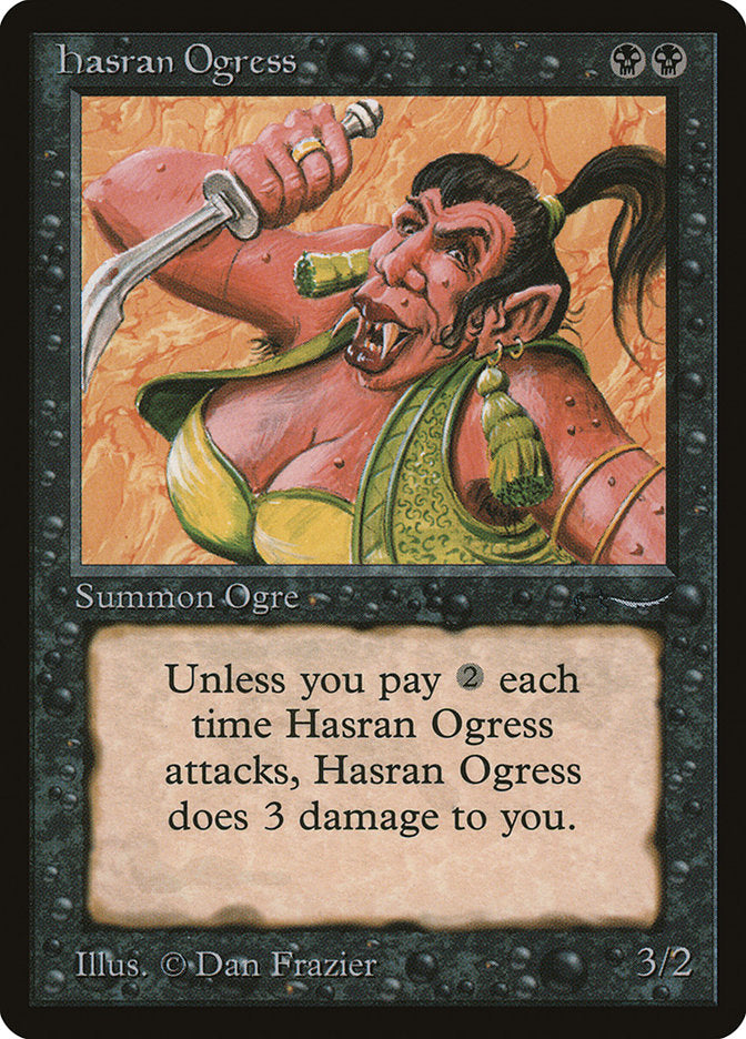 Hasran Ogress (Dark Mana Cost) [Arabian Nights] | Amazing Games TCG