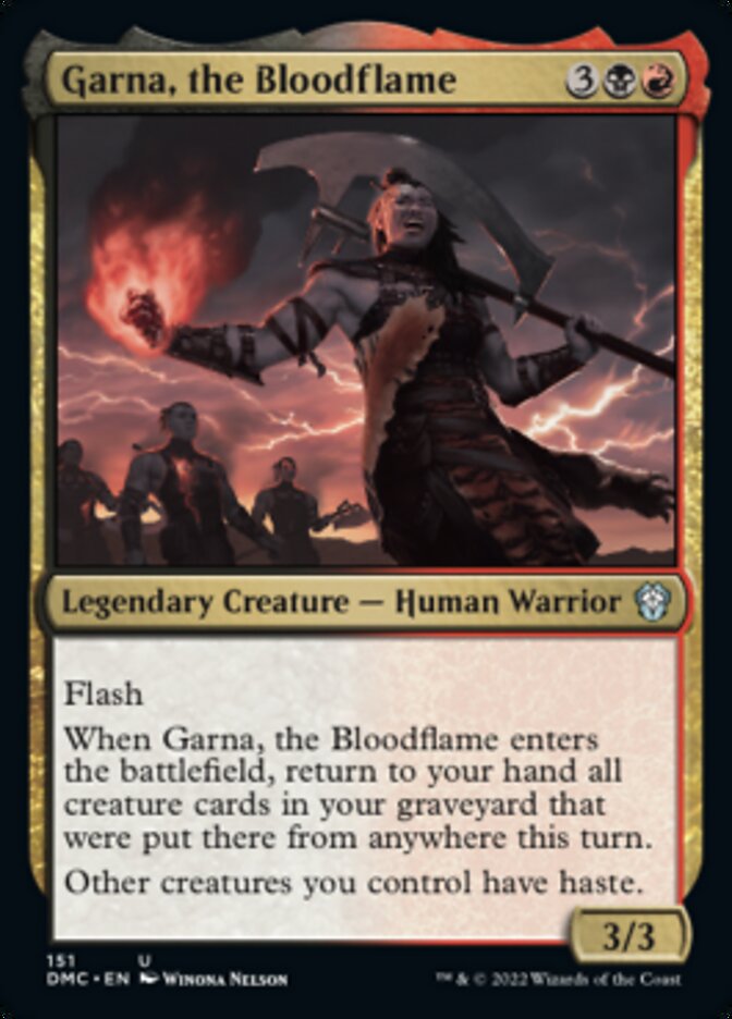 Garna, the Bloodflame [Dominaria United Commander] | Amazing Games TCG