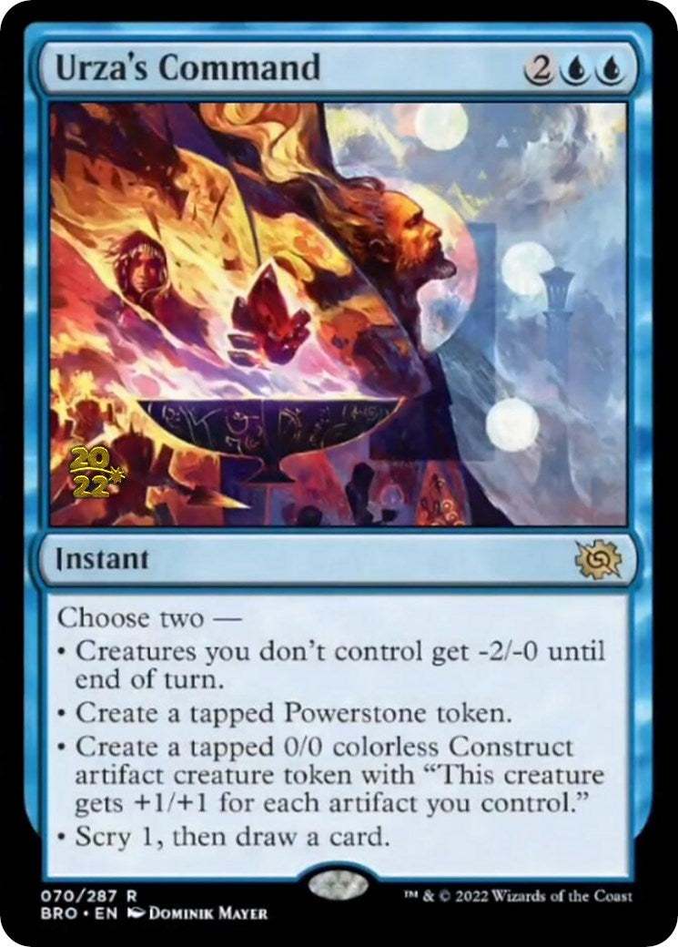 Urza's Command [The Brothers' War: Prerelease Promos] | Amazing Games TCG