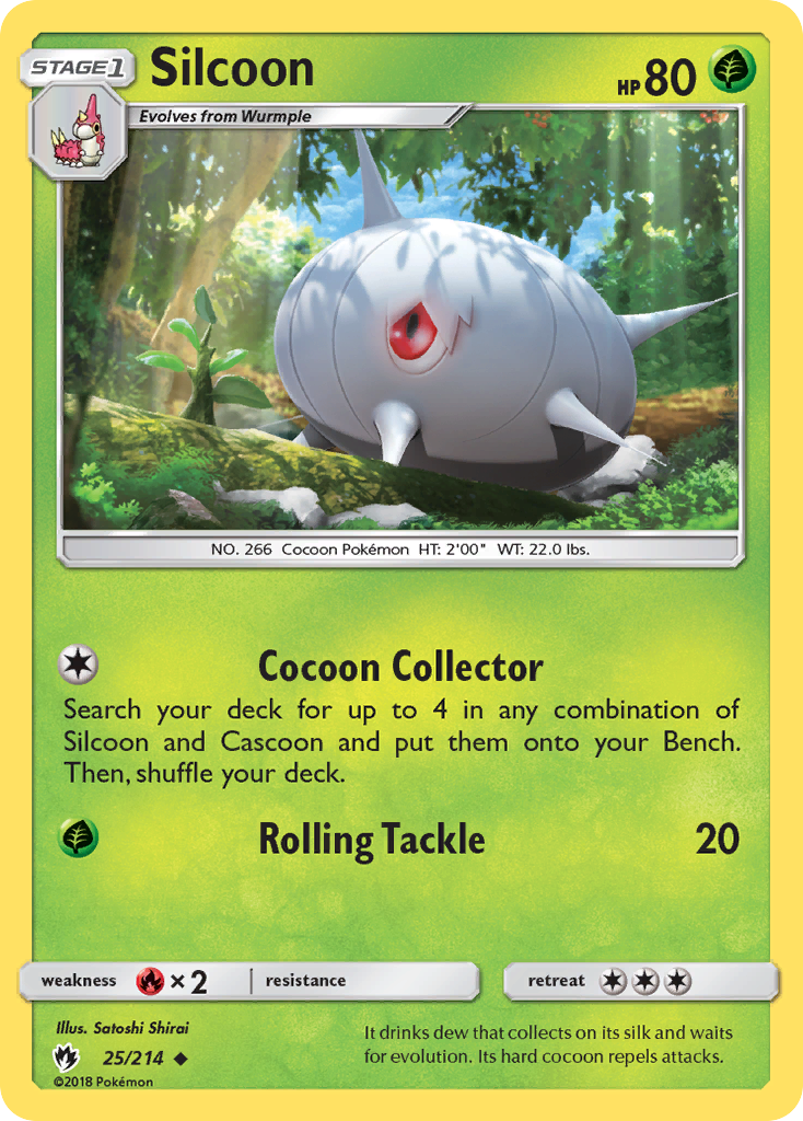 Silcoon (25/214) [Sun & Moon: Lost Thunder] | Amazing Games TCG