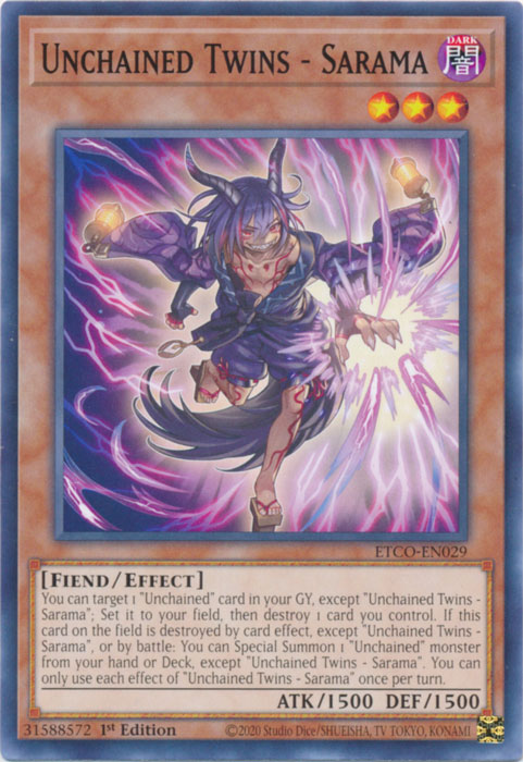 Unchained Twins - Sarama [ETCO-EN029] Common | Amazing Games TCG