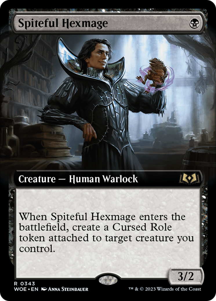 Spiteful Hexmage (Extended Art) [Wilds of Eldraine] | Amazing Games TCG