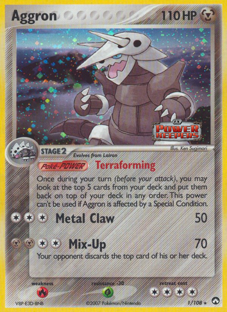 Aggron (1/108) (Stamped) [EX: Power Keepers] | Amazing Games TCG