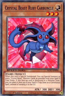 Crystal Beast Ruby Carbuncle [SGX1-ENF04] Common | Amazing Games TCG