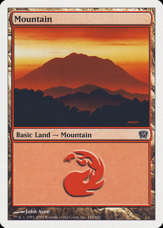 Mountain (345) [Ninth Edition] | Amazing Games TCG