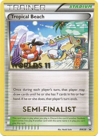 Tropical Beach (BW28) (Semi Finalist) [Black & White: Black Star Promos] | Amazing Games TCG