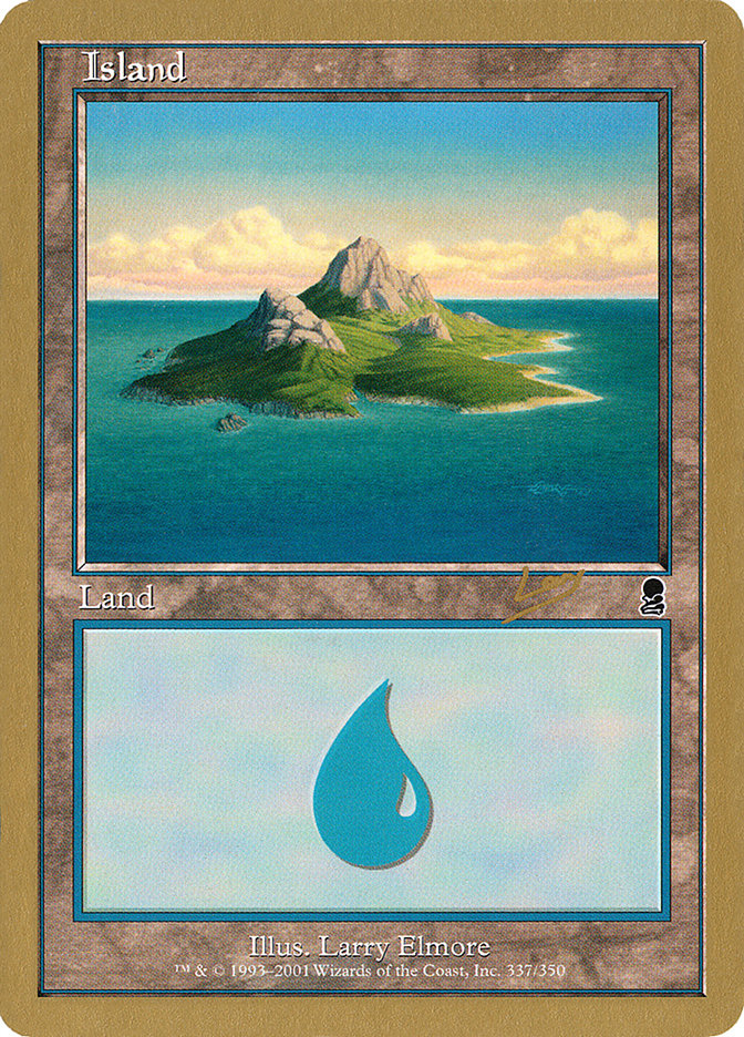 Island (rl337) (Raphael Levy) [World Championship Decks 2002] | Amazing Games TCG