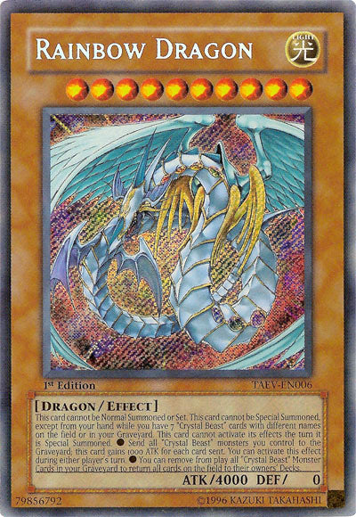 Rainbow Dragon [TAEV-EN006] Secret Rare | Amazing Games TCG