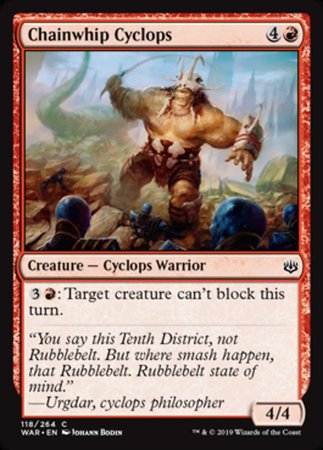 Chainwhip Cyclops [War of the Spark] | Amazing Games TCG