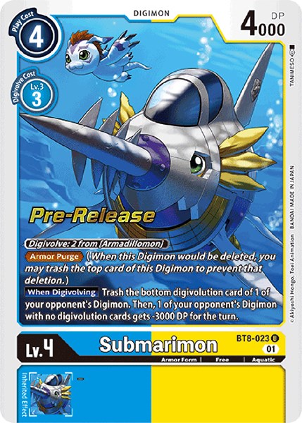Submarimon [BT8-023] [New Awakening Pre-Release Cards] | Amazing Games TCG