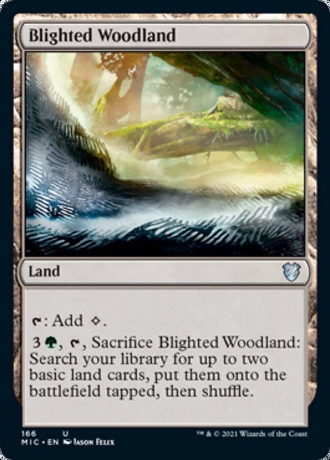 Blighted Woodland [Innistrad: Midnight Hunt Commander] | Amazing Games TCG