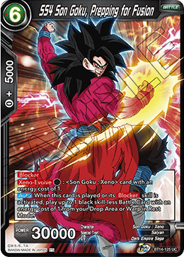 SS4 Son Goku, Prepping for Fusion (BT14-125) [Cross Spirits] | Amazing Games TCG