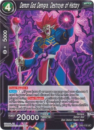 Demon God Demigra, Destroyer of History (DB3-110) [Giant Force] | Amazing Games TCG