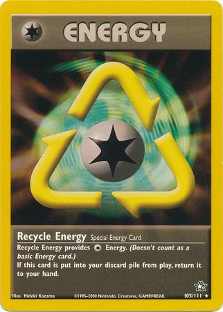 Recycle Energy (105/111) [Neo Genesis Unlimited] | Amazing Games TCG