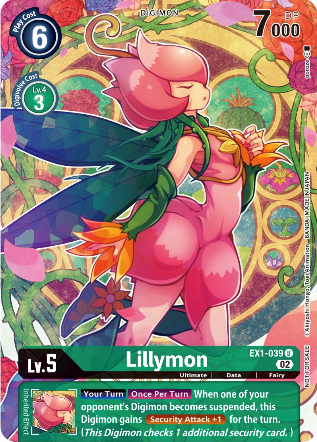 Lillymon [EX1-039] (Digimon Illustration Competition Promotion Pack) [Classic Collection Promos] | Amazing Games TCG