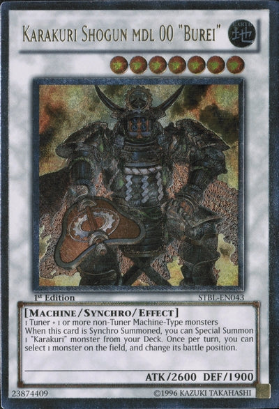 Karakuri Shogun mdl 00 "Burei" [STBL-EN043] Ultimate Rare | Amazing Games TCG