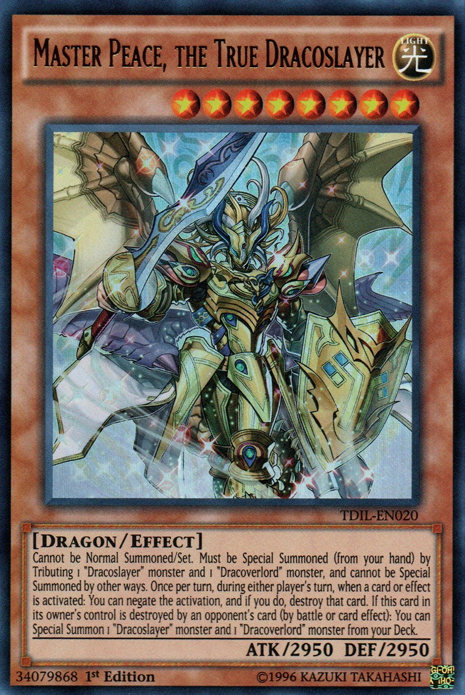 Master Peace, the True Dracoslayer [TDIL-EN020] Ultra Rare | Amazing Games TCG