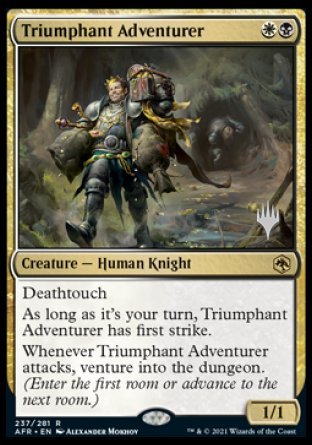 Triumphant Adventurer (Promo Pack) [Dungeons & Dragons: Adventures in the Forgotten Realms Promos] | Amazing Games TCG