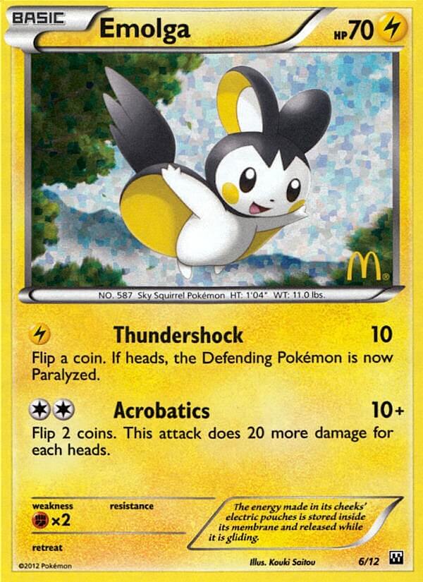 Emolga (6/12) [McDonald's Promos: 2012 Collection] | Amazing Games TCG