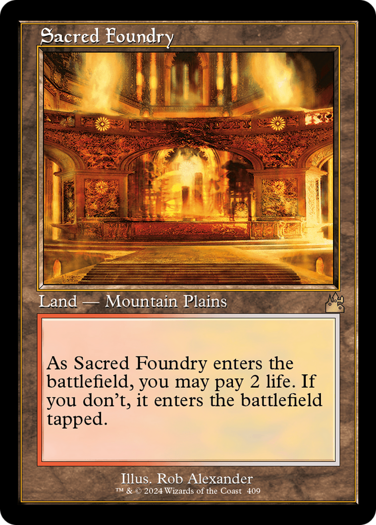 Sacred Foundry (Retro) [Ravnica Remastered] | Amazing Games TCG