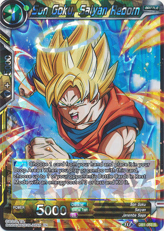 Son Goku, Saiyan Reborn (DB1-063) [Dragon Brawl] | Amazing Games TCG