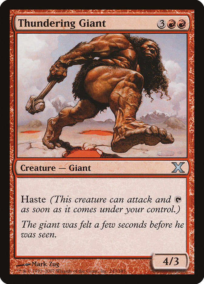 Thundering Giant [Tenth Edition] | Amazing Games TCG