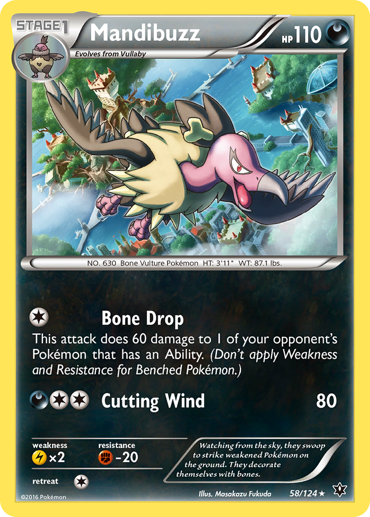 Mandibuzz (58/124) [XY: Fates Collide] | Amazing Games TCG