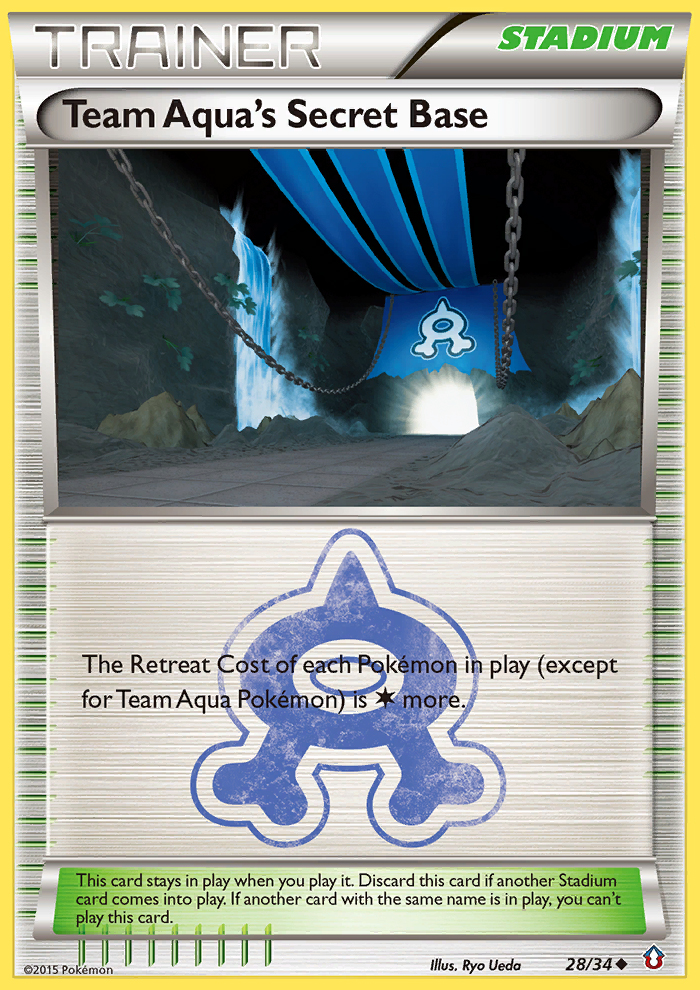 Team Aqua's Secret Base (28/34) [XY: Double Crisis] | Amazing Games TCG