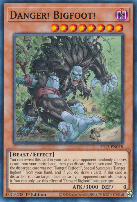 Danger! Bigfoot! [SR13-EN018] Common | Amazing Games TCG