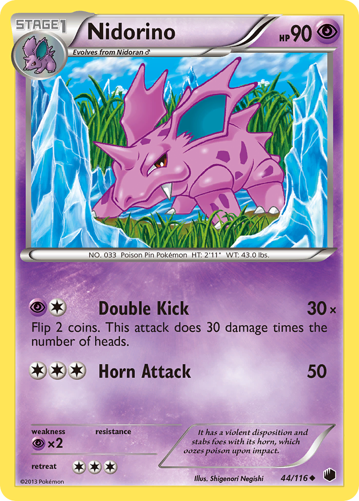 Nidorino (44/116) [Black & White: Plasma Freeze] | Amazing Games TCG