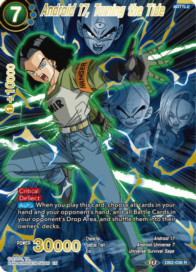 Android 17, Turning the Tide (Alternate Art) (DB2-036_R) [Special Anniversary Set 2021] | Amazing Games TCG
