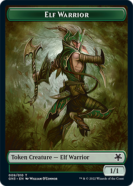 Soldier // Elf Warrior Double-Sided Token [Game Night: Free-for-All Tokens] | Amazing Games TCG