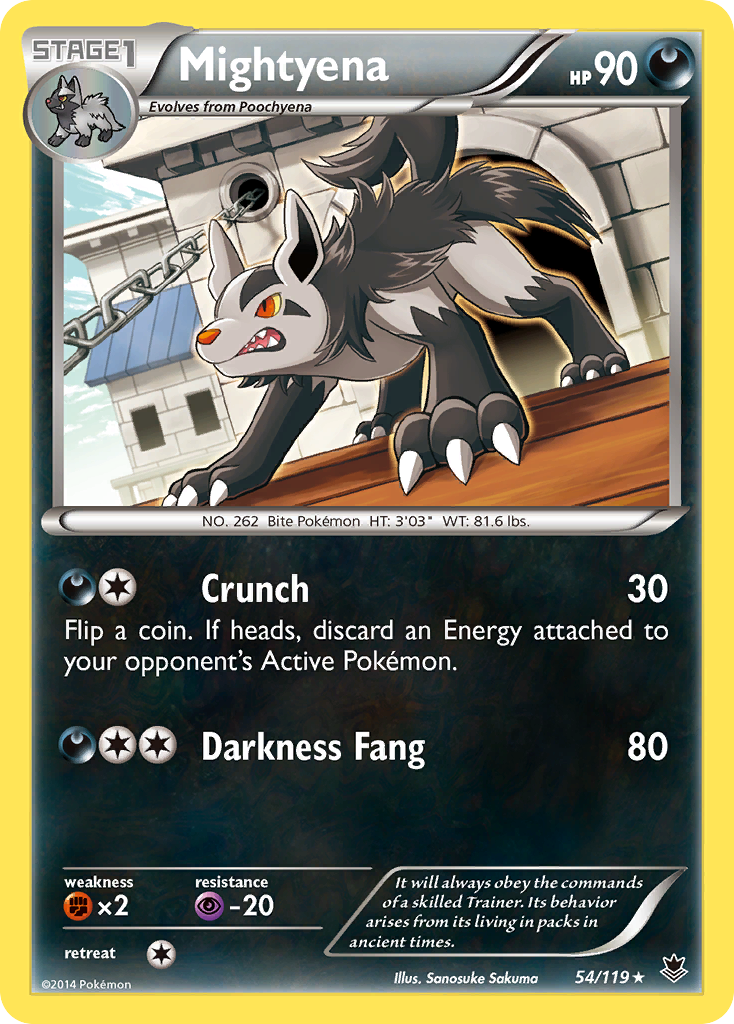 Mightyena (54/119) [XY: Phantom Forces] | Amazing Games TCG