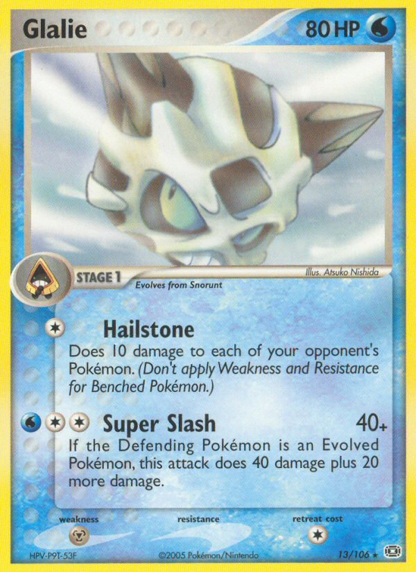 Glalie (13/106) [EX: Emerald] | Amazing Games TCG